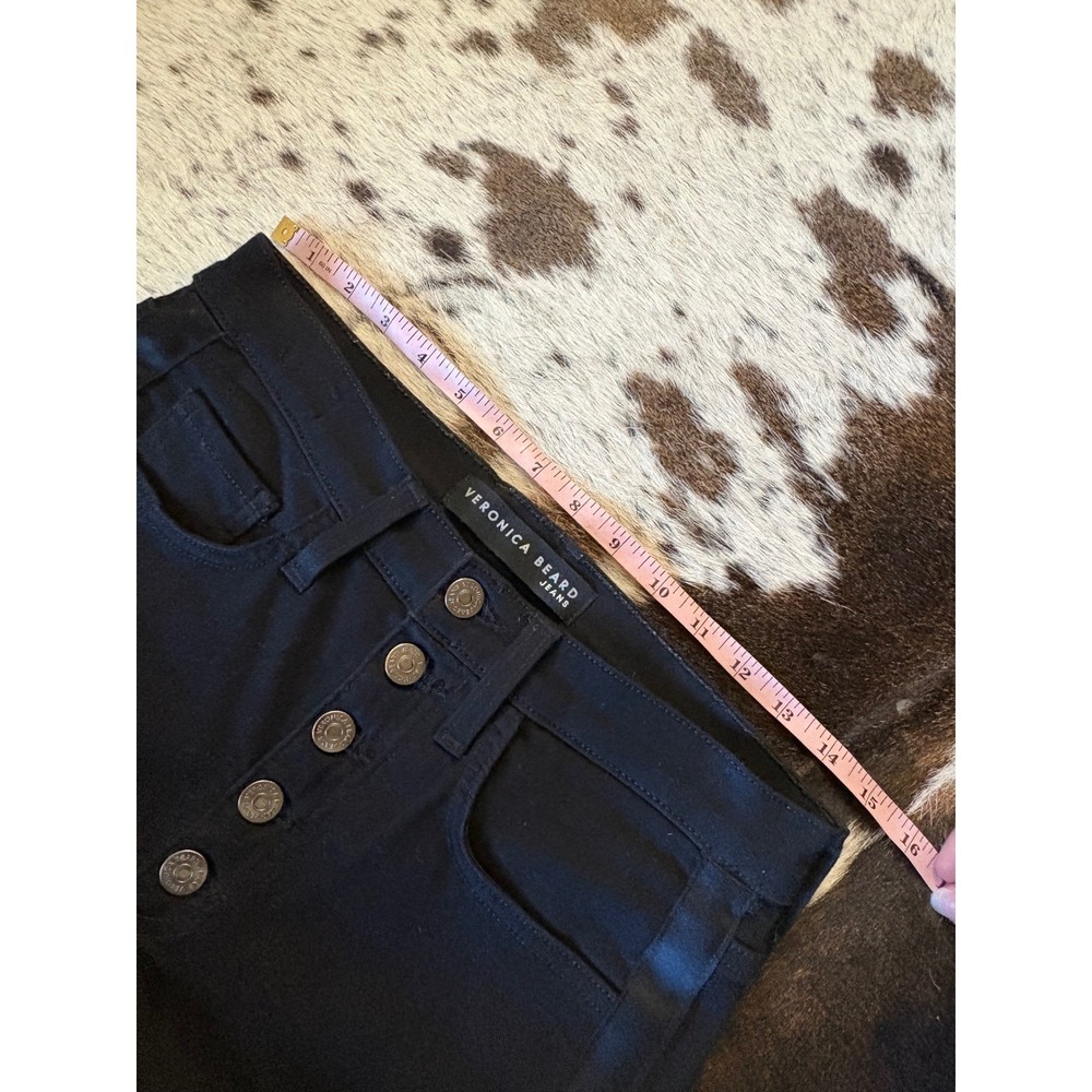 Veronica Beard Carolyn Baby Boot Jeans Size 27 In  Black - Picture 6 of 9
